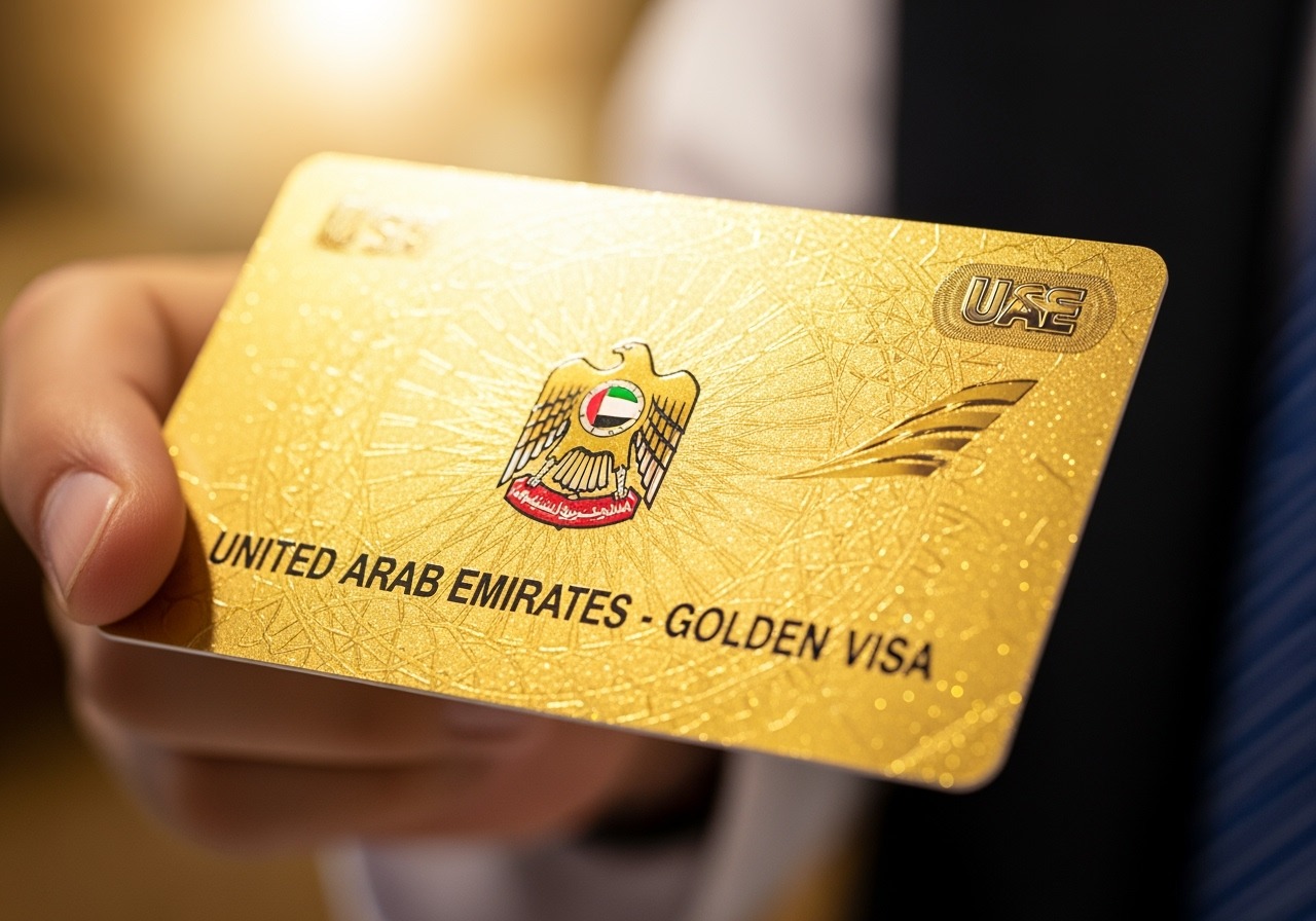 UAE Golden Visa card held in hand